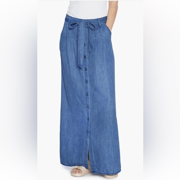 NWOT Wash lab denim soft denim maxi skirt Size S - Picture 9 of 11